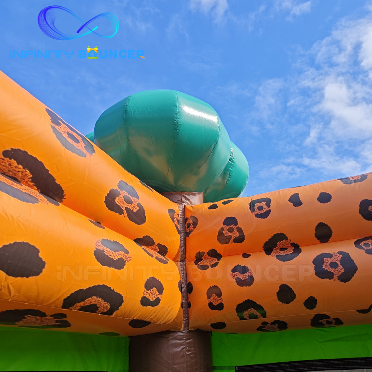 Zebra Theme Inflatable Combo | Bounce, Climb & Slide for Rentals | Infinity Bouncer
