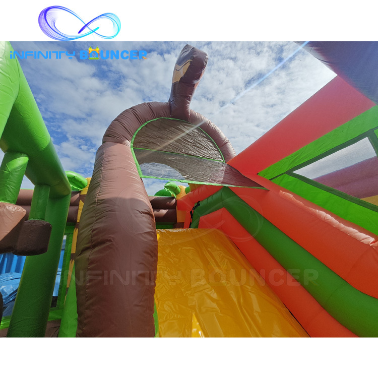 Dinosaur Inflatable Combo | Bounce, Climb & Slide for Rentals | Infinity Bouncerpark