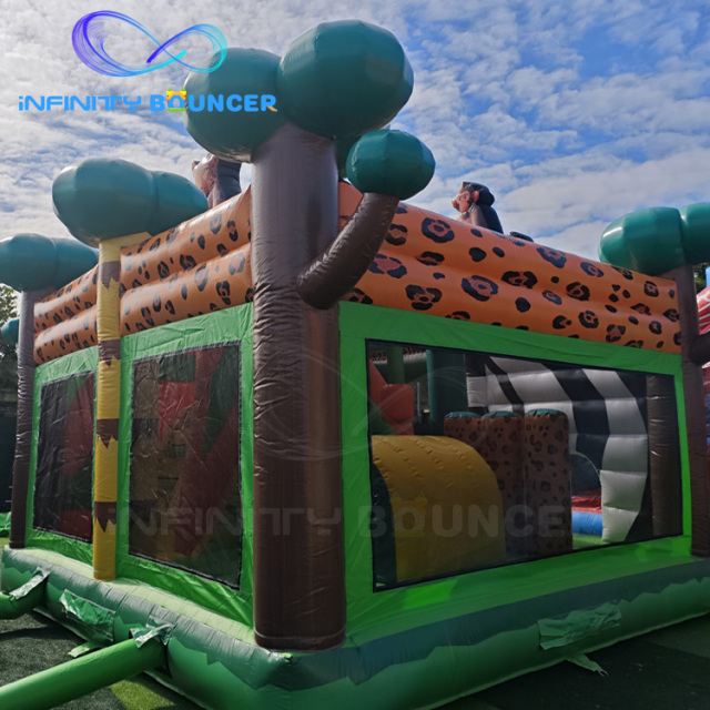 Zebra Theme Inflatable Combo | Bounce, Climb & Slide for Rentals | Infinity Bouncer