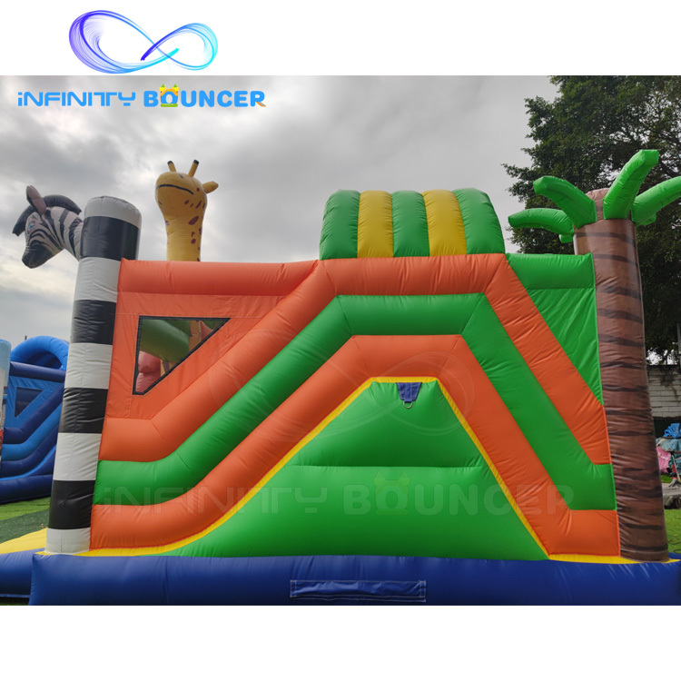 Jungle Lion Inflatable Combo | Bounce, Climb & Slide | Infinity Bouncerpark