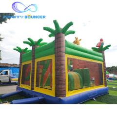 Jungle Lion Inflatable Combo | Bounce, Climb & Slide | Infinity Bouncerpark