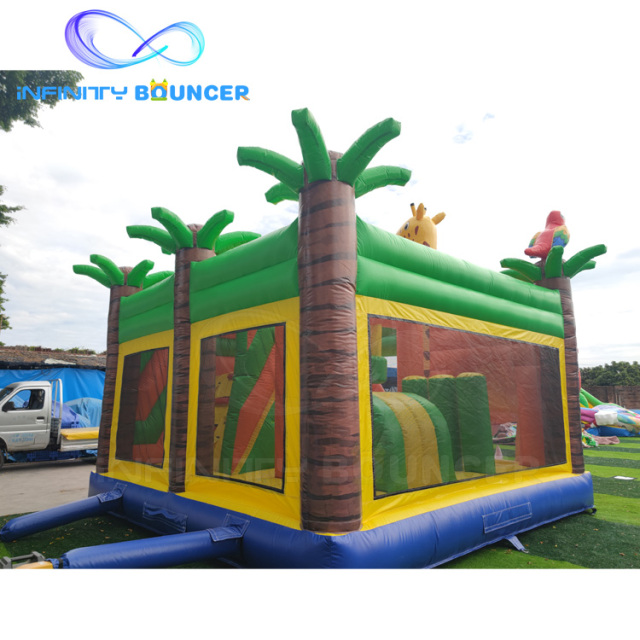 Jungle Lion Inflatable Combo | Bounce, Climb & Slide | Infinity Bouncerpark