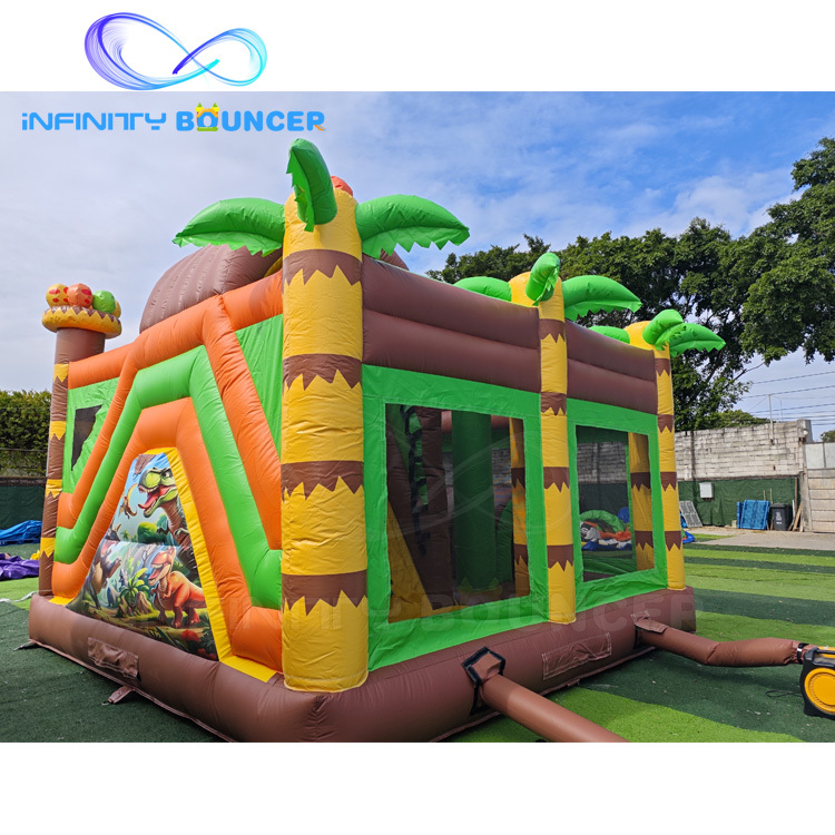 Dinosaur Inflatable Combo | Bounce, Climb & Slide for Rentals | Infinity Bouncerpark