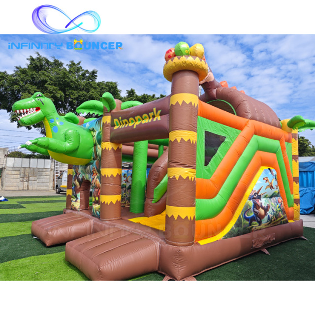 Dinosaur Inflatable Combo | Bounce, Climb & Slide for Rentals | Infinity Bouncerpark