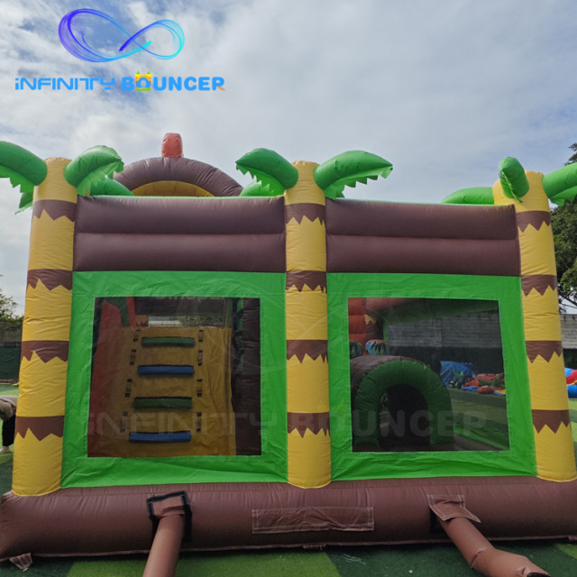 Dinosaur Inflatable Combo | Bounce, Climb & Slide for Rentals | Infinity Bouncerpark