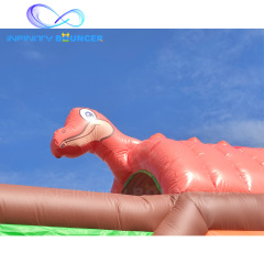 Flaming Pterosaur Inflatable Combo | Bounce, Climb & Slide | Infinity Bouncerpark