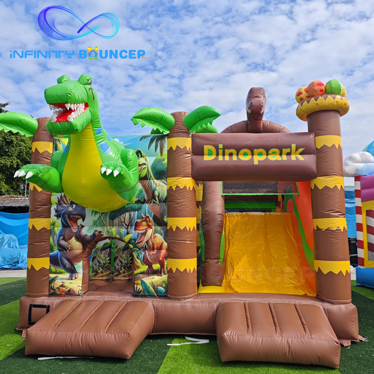 Dinosaur Inflatable Combo | Bounce, Climb & Slide for Rentals | Infinity Bouncerpark