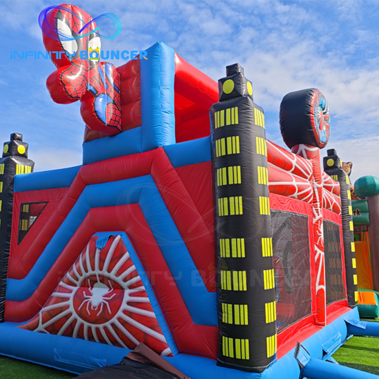 Spiderman 4-in-1 Inflatable Combo | Bounce, Climb & Slide | Infinity Bouncerpark
