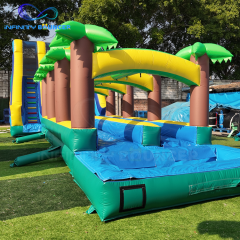 Large Jungle Theme Inflatable Water Slide | Parks & Rental Use | Infinity Bouncer