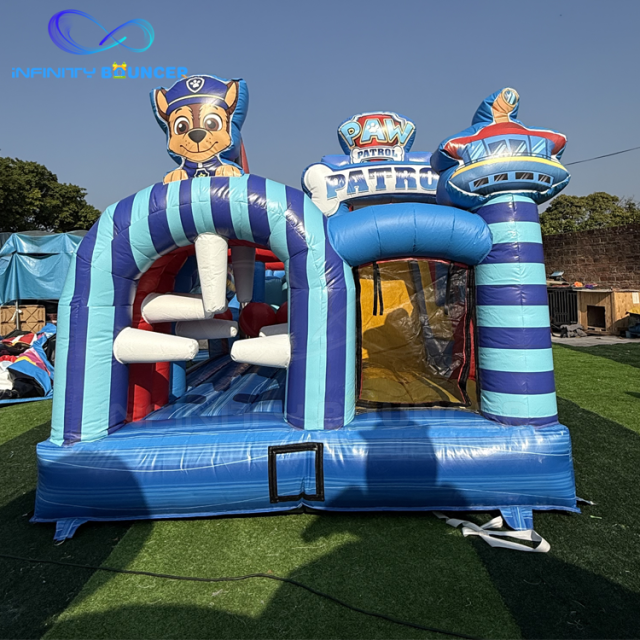 Paw Patrol 4-in-1 Inflatable Obstacle Course | Slide & Bounce | Infinity Bouncer