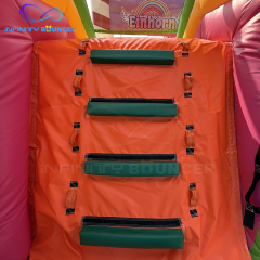Rainbow Unicorn 4-in-1 Inflatable Bouncer | Slide & Obstacles | Infinity Bouncer