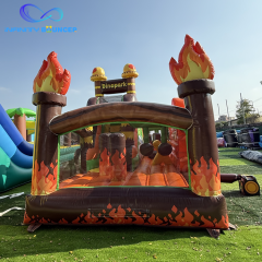 Dinosaur 4-in-1 Inflatable Obstacle Combo | Bounce & Slide | Infinity Bouncer