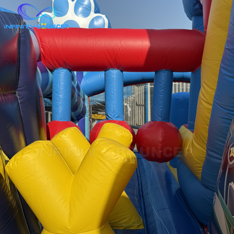 Paw Patrol 4-in-1 Inflatable Obstacle Course | Slide & Bounce | Infinity Bouncer