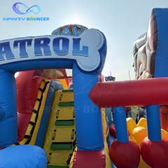 Paw Patrol 4-in-1 Inflatable Obstacle Course | Slide & Bounce | Infinity Bouncer