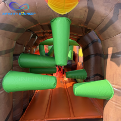Dinosaur 4-in-1 Inflatable Obstacle Combo | Bounce & Slide | Infinity Bouncer