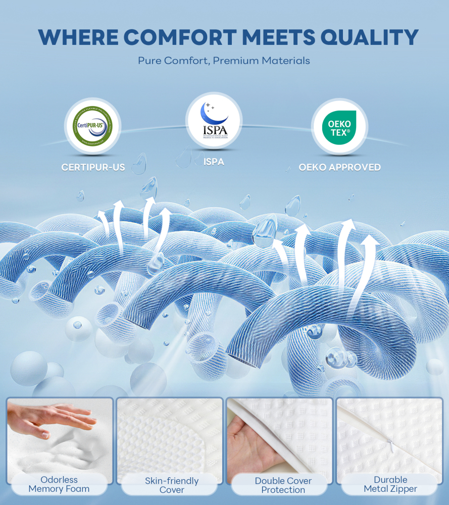 No More Aches Neck Pillow for Pain Relief, Adjustable Cervical Pillow for Neck Support with Armrest, Odorless Ergonomic Memory Foam Pillows,Orthopedic Bed Pillow for Side Back Stomach Sleeping