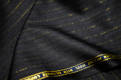 T0001（280GR/MT）100% Super 150's Luxury Merino Wool & 24K Gold Thread（Price for 0.1MT）