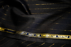T0006（280GR/MT）100% Super 150's Luxury Merino Wool & 24K Gold Thread（Price for 0.1MT）