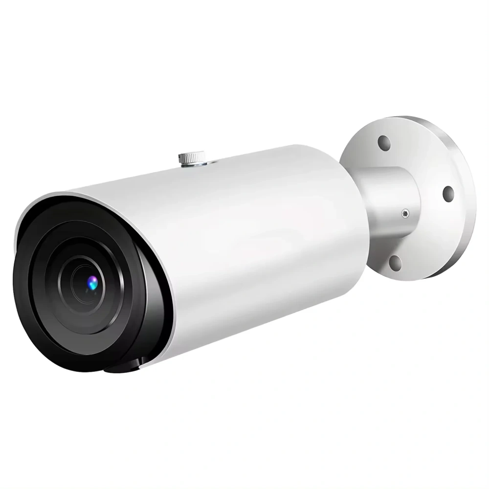 8MP Bullet Camera 4X Zoom Camera Support Human Vehicle Detection 30M IR Distance Built in Mic H.265 IP66