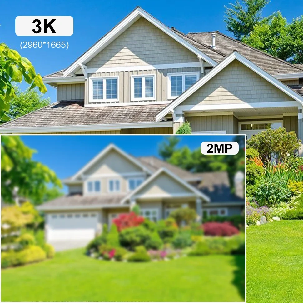 6MP IP Camera Security Bullet POE Outdoor Camera Smart Red and Blue Light Sound Alarm Human/Vehicle Detection WDR H.265+