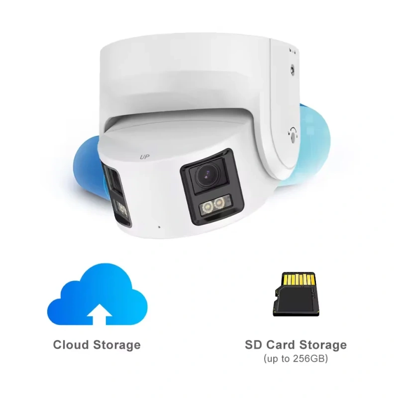 Anpviz 4K Dual Lens PoE IP Security Camera Outdoor - 180° Panoramic, 8MP, Human/Vehicle Detection