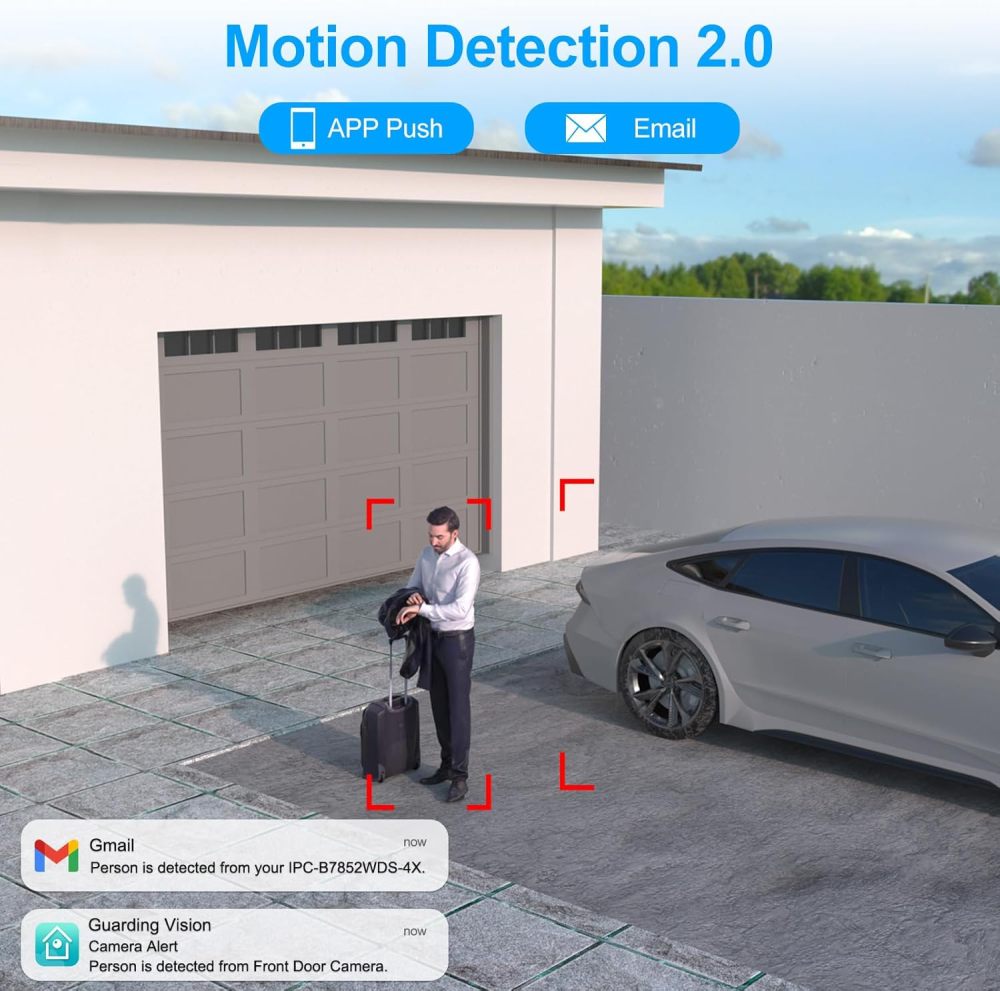 Anpviz 4X Optical Zoom POE Camera, 5MP POE IP Camera with 2.8~12mm Motorized Varifocal Lens, Outdoor Bullet Camera with 164ft Night Vision, Ture WDR, IP67 Waterproof, SD Card Recording(H Series)
