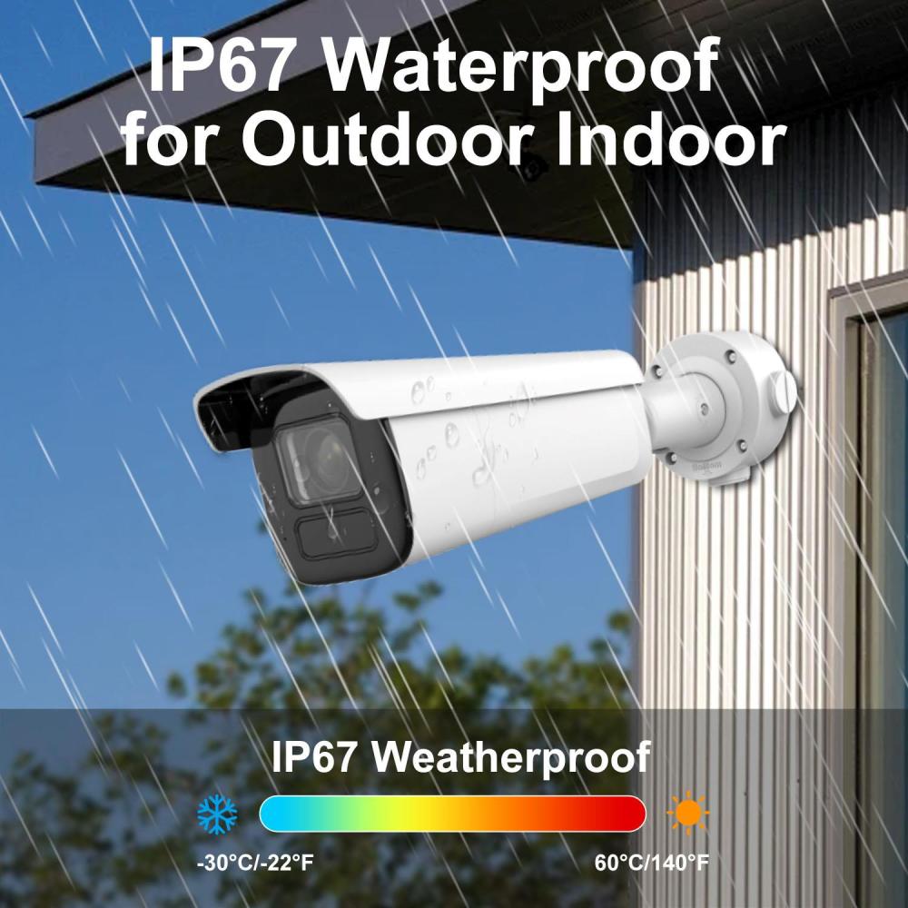 Anpviz 4K 8MP IP Camera Security Bullet POE Outdoor Camera VCA Human/Vehicle Detection IR&Color Dual-Light Alarm WDR H.265+ IP67