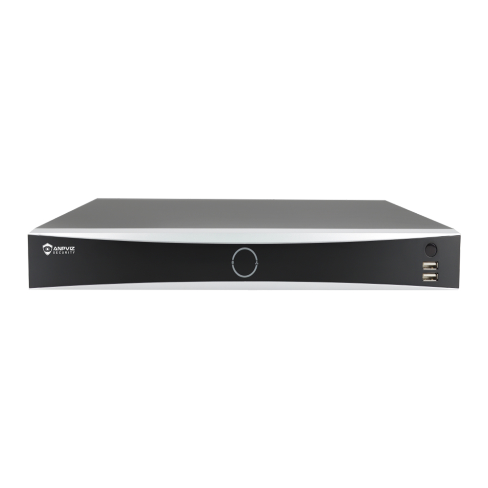 Anpviz 32 Channel 4K Network Video Recorder - Supports 32X 4K (12-Megapixels) IP POE Camera Input, 16-Channel Power Over Ethernet Supports 4 SATA up to 40TB HDD (Not Included) Business Level