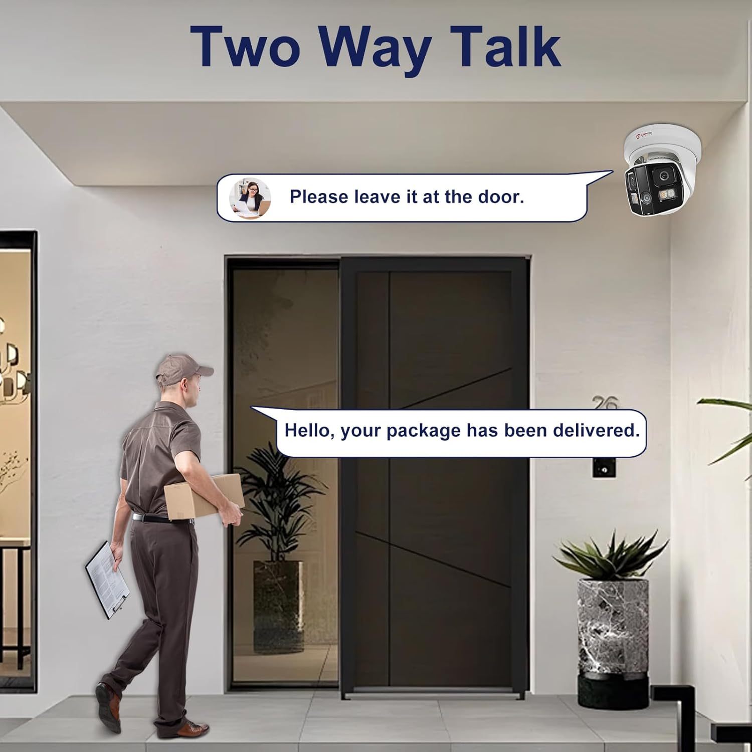 Anpviz 4K Dual Lens PoE IP Security Camera Outdoor 180° Panoramic Wide Angle, 8MP Turret Camera with Smart Dual Light, Human/Vehicle Detection, Two Way Talk, Built in SD Slot, Full Metal