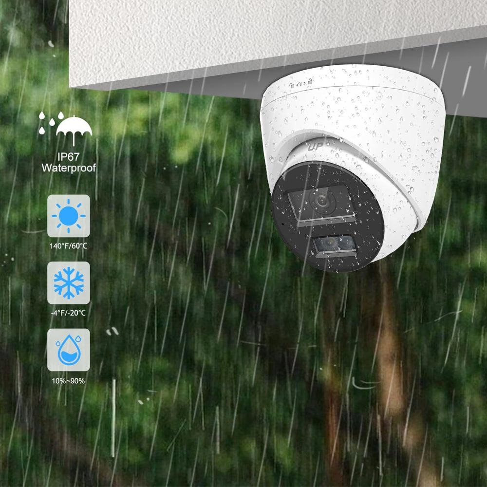 Anpviz 5MP PoE IP Camera with Human & Vehicle Detection, Smart Dual Light Color Night Vision Wired Security Camera Outdoor with Audio, 114° Wide Angle, 120dB WDR, IP67 Waterproof (H Series)