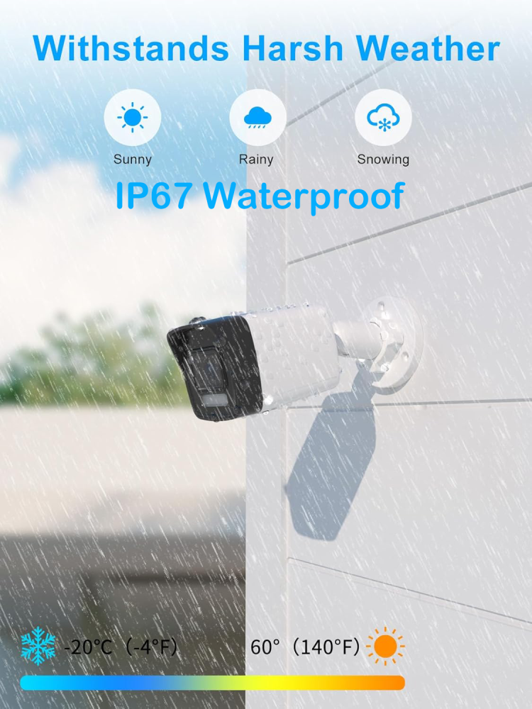 Anpviz 5MP PoE IP Camera Outdoor, Smart Dual Light Color Night Vision, Human & Vehicle Detection, Wired Bullet Security Camera with Audio, 114° Wide Angle, 120dB WDR, IP67 Waterproof(H Series)