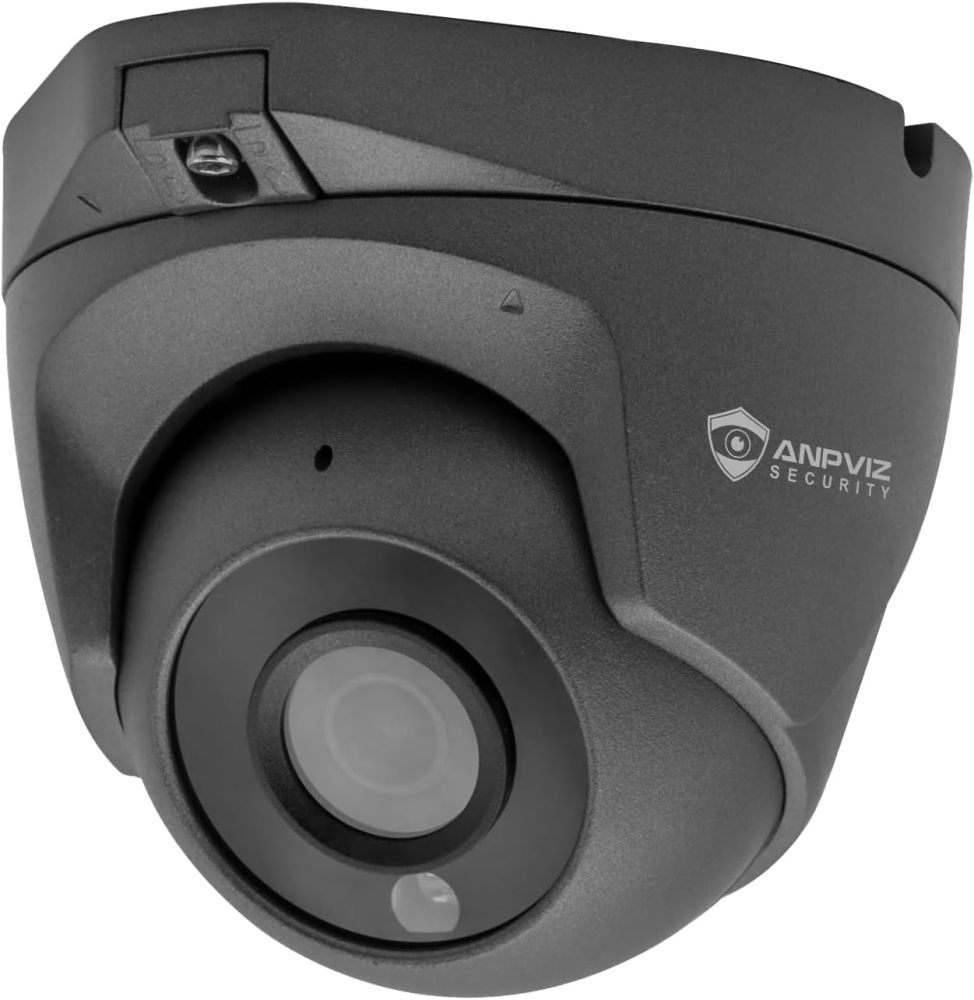 Anpviz 5MP POE Camera with Human & Motion Detection, IP Camera for Indoor Outdoor, Turret Camera Built-in Audio/Mic, 100ft IR Night Vision Security Camera, IP66 Waterproof, NDAA Compliant