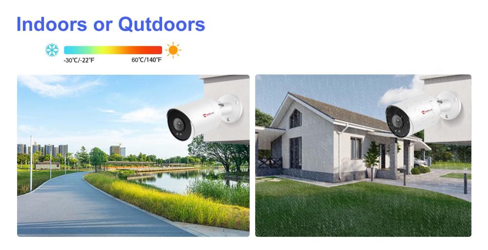 Anpviz 12MP IP Bullet Camera Smart Dual Light AI Motion Detection built in Microphone IR Night Vision IP66 Outdoor Camera