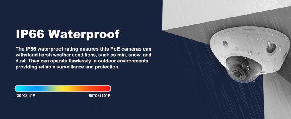 Anpviz 6MP Outdoor Security Camera Smart color night vision POE Camera Built in mic Human Detection Full metal Housing Camera
