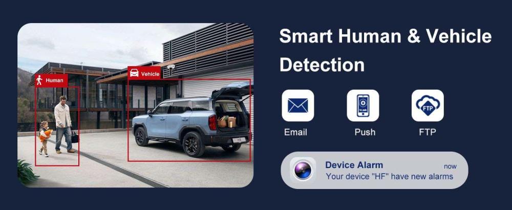 Anpviz 6MP Outdoor Security Camera Smart color night vision POE Camera Built in mic Human Detection Full metal Housing Camera