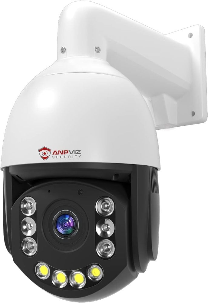 Anpviz 4K PoE PTZ Camera Outdoor, Pan Tilt 20X Optical Zoom & Human/Vehicle Detection, 8MP Speed Dome Security IP Camera with Auto-Tracking, Smart Color Night Vision, Two-Way Talk (U Series)