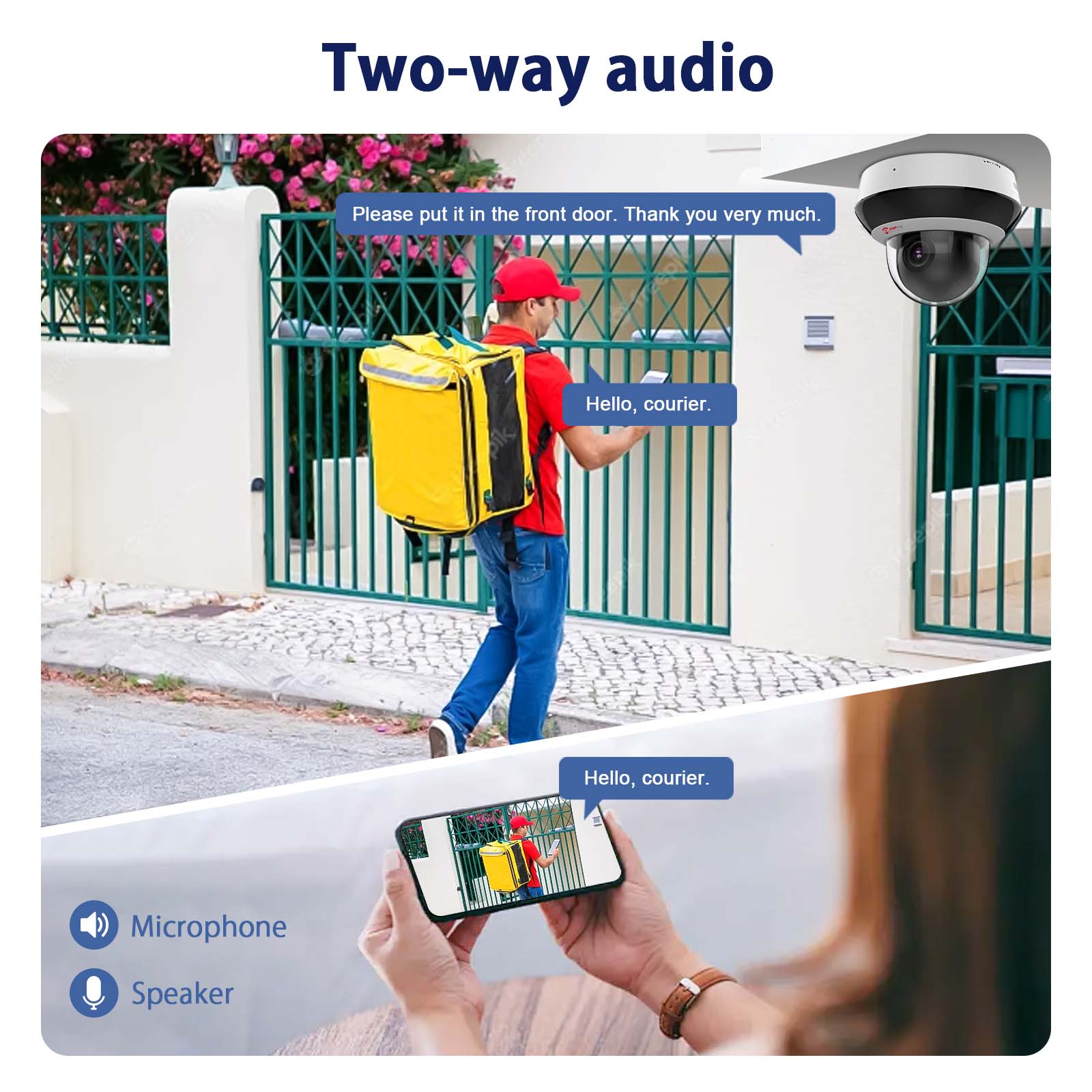 Anpviz 4MP POE PTZ Camera - Outdoor PTZ Speed Dome with 4x Optical