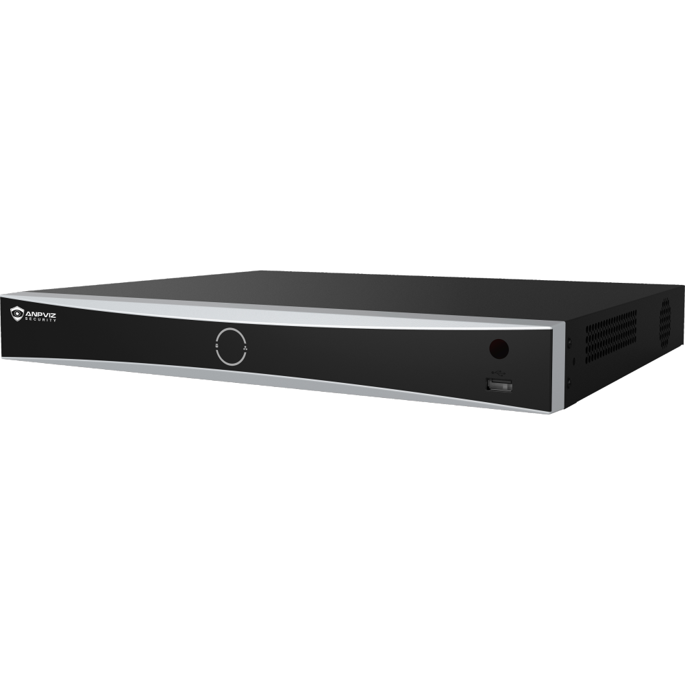 Anpviz 16CH 12MP POE NVR 2SATA Network Video Recorder 16 POE Port IP Home Security Camera System Video Recorder H.265+ Guarding Vision APP up to 28TB HDD(Not Included HDD)
