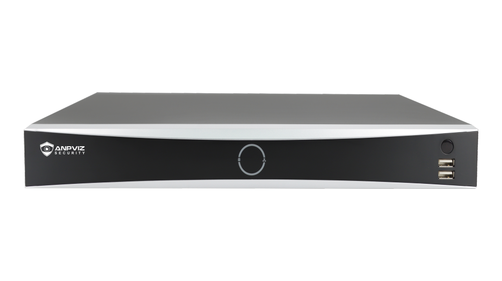 Anpviz 32CH 12MP NVR 4SATA Up to 64TB 2 RJ-45 Network Video Recorder Motion Detection AI Video Analytics H.265+