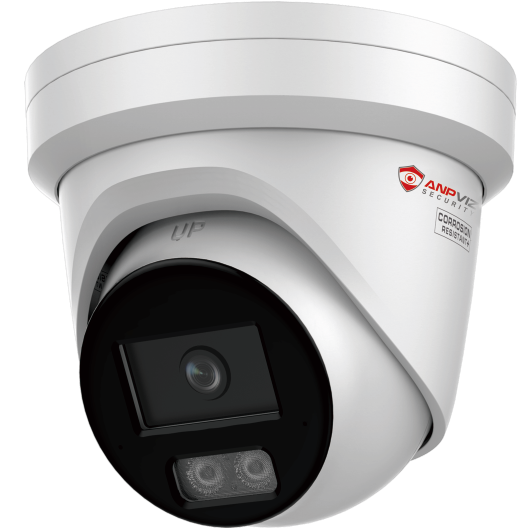 Anpviz AI ISP ColorVu IP Camera 8MP Full Color Dual-Array Mic VCA3.0 IPC 4MP NEMA 4X Turret Camera IP67 130db WDR