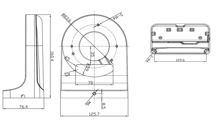 Anpviz Wall Mount Bracket WM1294ZJ Compatible with IPC-D6352WDS-F/PTZIP204WX4IR-SU/PTZIP204WX4IR