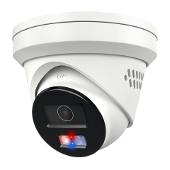 Anpviz 5MP PoE IP Camera, Active Deterrence Strobe Red & Blue Light and Audio Alarm, Metal Turret Security Camera Outdoor, Two Way Audio, Smart Color Night Vision, Human Vehicle Detection, IP67 Waterproof, 2.8mm Lens