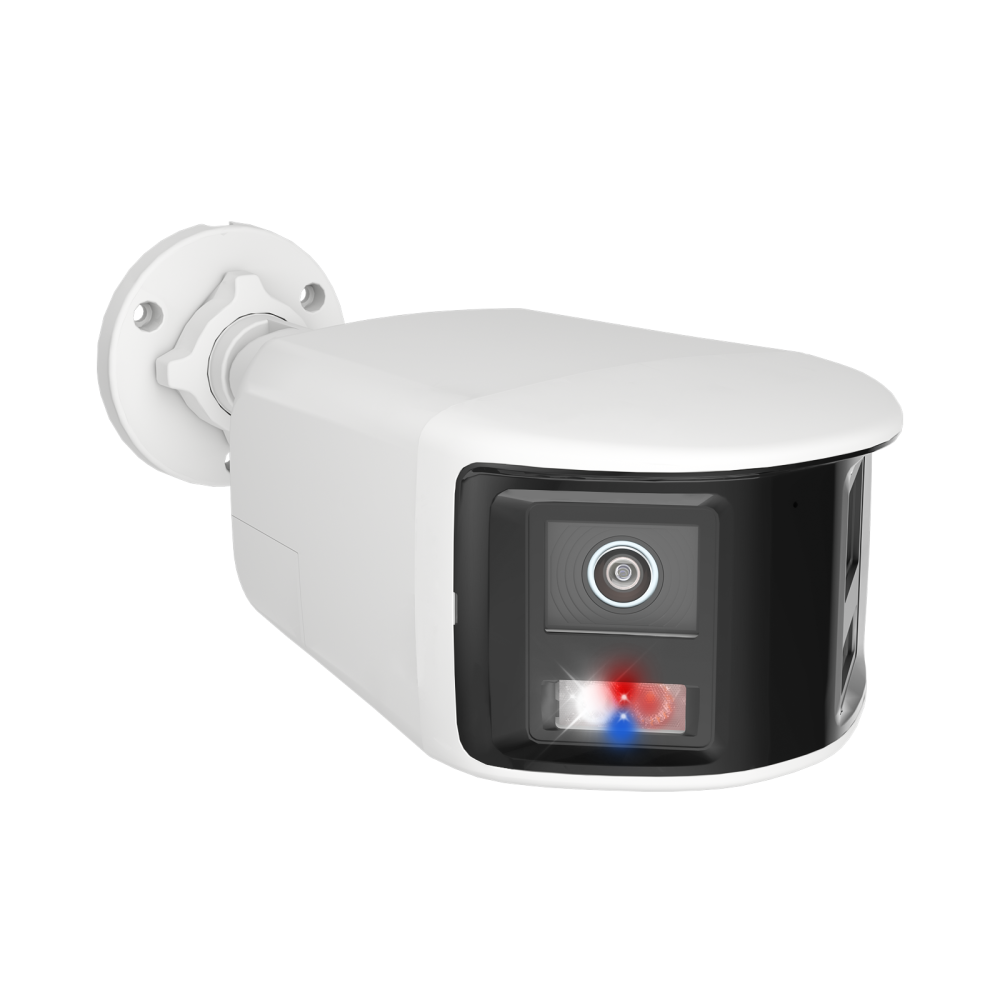 Anpviz 6/8MP Dual Lens 180° Panoramic IP Camera Red&Blue Light Audio Alarm Built-in Mic&Speaker Bullet IPC Outdoor Motion Detection H.265+