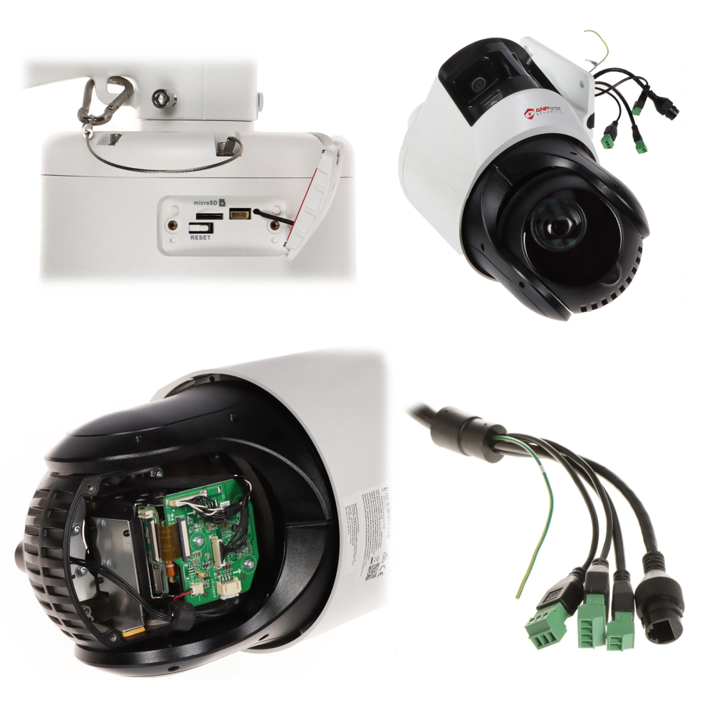 Anpviz TandemVu 2-in-1 4MP 25X Zoom PTZ POE Camera, 8MP Dual Lens Bullet Security Camera, Smart Linkage, 360° Panoramic IP Camera Outdoor, AI Motion Detection 2.0, 330ft IR Night Vision, Perimeter Protection