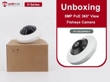 Anpviz Fisheye PoE IP Camera Indoor, Perimeter Protection, 360° View Panoramic 5MP Security Camera with Audio, Office Home People Counting, IR Night Vision, Multiple Display Viewing Modes