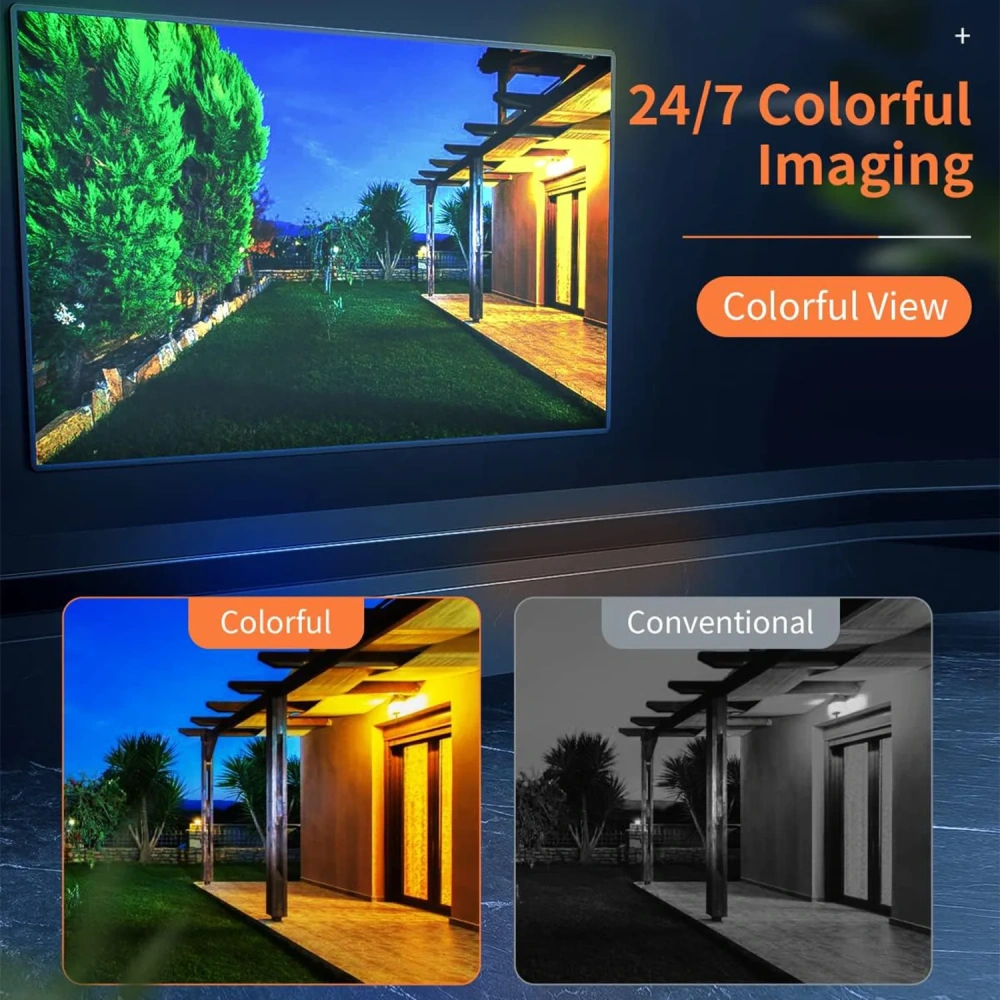 HK-OEM 4K IP Camera  8MP Dual Lens 180 degree Panoramic Camera Turret  colorVu Smart Human/Vehicle Detection Alarm 2-ways audio