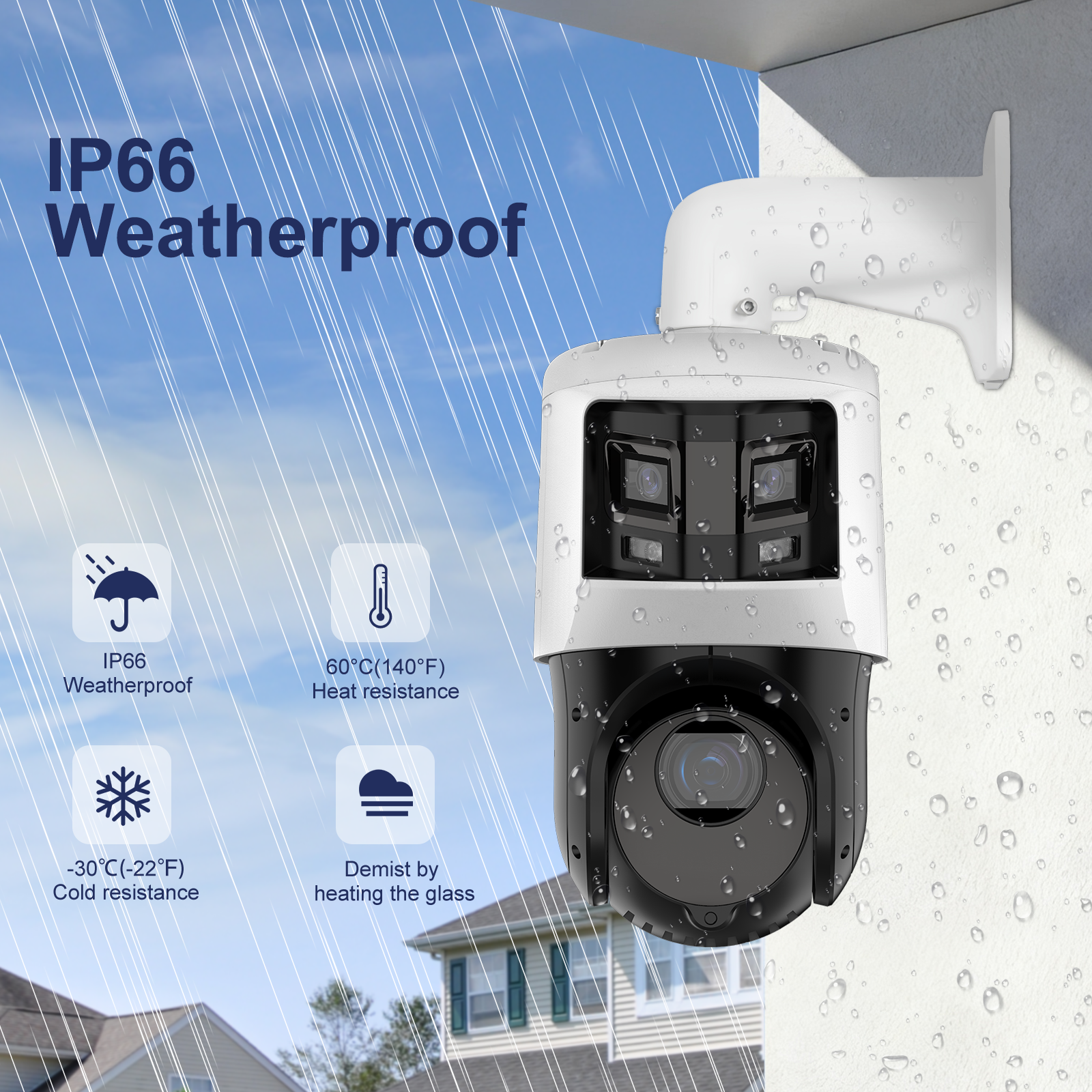 USA Only Anpviz Smart Linkage 2-in-1 4MP 25X Zoom PTZ POE Camera