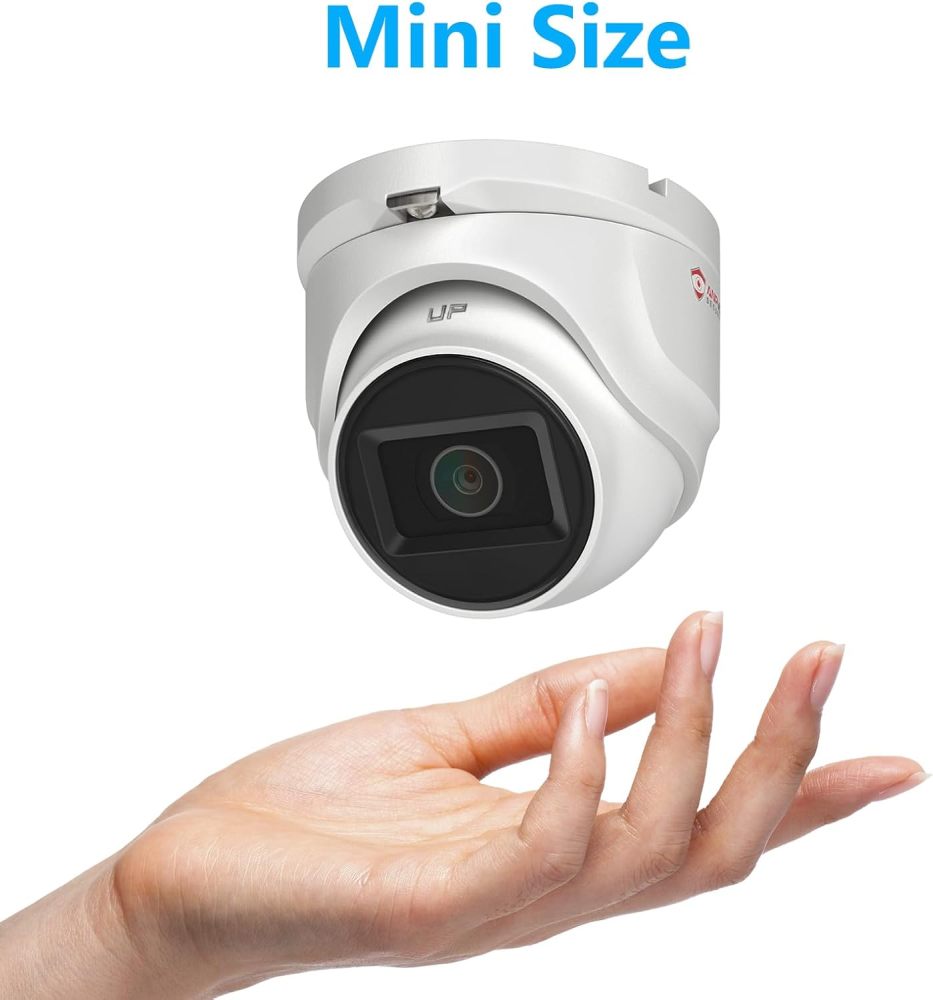 Anpviz 5MP Analog CCTV Camera 4-in-1 (TVI/AHD/CVI/CVBS) Turret TVI Camera, Dome Security Camera with 100ft Night Vision, Metal Housing IP67, Compatible with Other 5MP and Above DVR(Not WiFi)