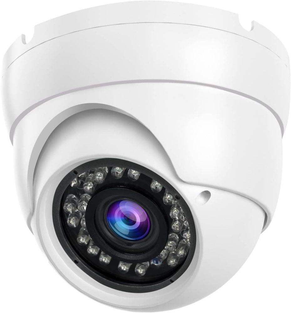 Anpviz Analog CCTV Camera 1080P HD 4-in-1(TVI/AHD/CVI/960H CVBS), 4X Manual Focus/Zoom Analog Camera 2.8-12mm Varifocal Lens, 36 IR-LEDs Dome Turret Security Camera for Indoor and Outdoor
