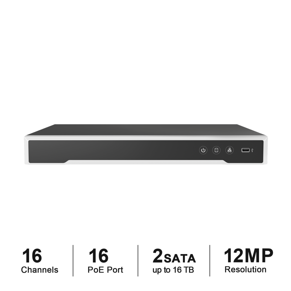 Anpviz 16 Channel 12MP PH.265+ compression & 4K 16CH 8MP IP input Plug & Play: Enjoy a seamless setup with full pluOE NVR with 4TB HDD 16 POE Port Network Video Recorder H.265+ Support AI Motion Detection 24/7 Recording for Business Security Camera System